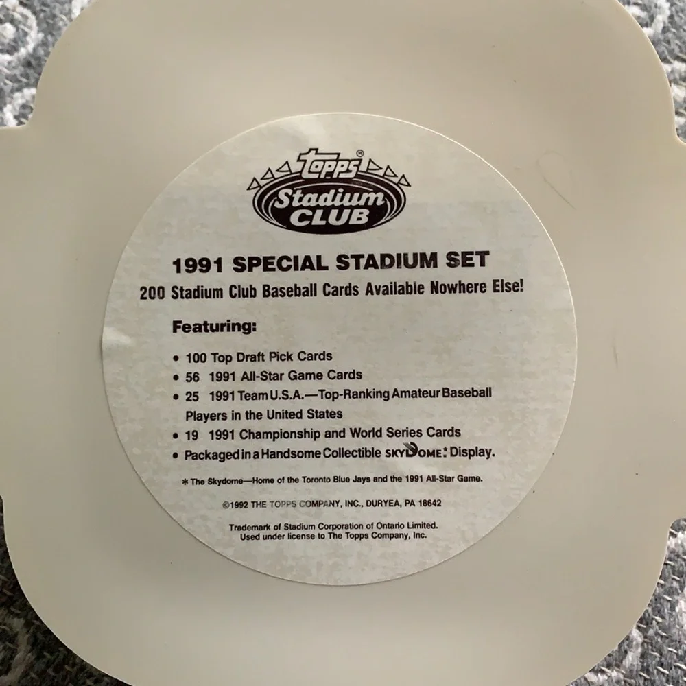 1991 Topps Stadium Club Special Stadium Set - Complete In Original Box